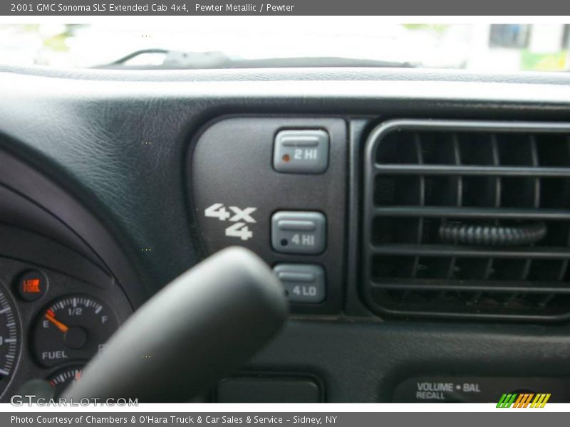 Pewter Metallic / Pewter 2001 GMC Sonoma SLS Extended Cab 4x4