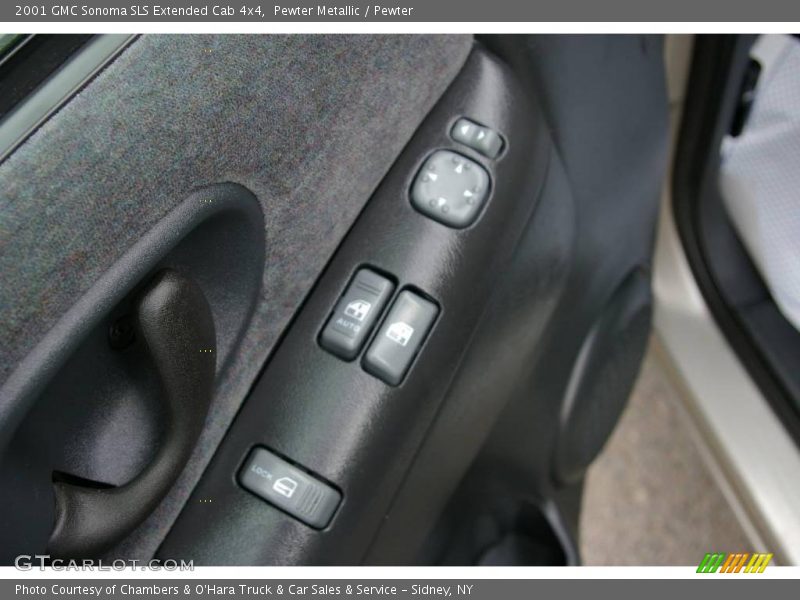 Pewter Metallic / Pewter 2001 GMC Sonoma SLS Extended Cab 4x4