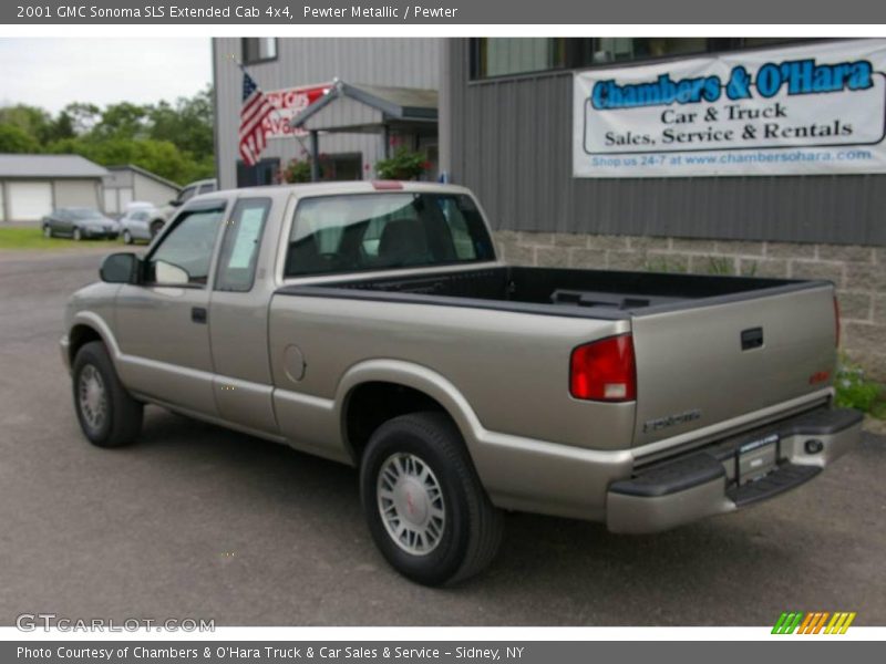 Pewter Metallic / Pewter 2001 GMC Sonoma SLS Extended Cab 4x4