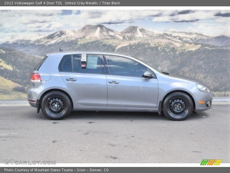 United Gray Metallic / Titan Black 2013 Volkswagen Golf 4 Door TDI
