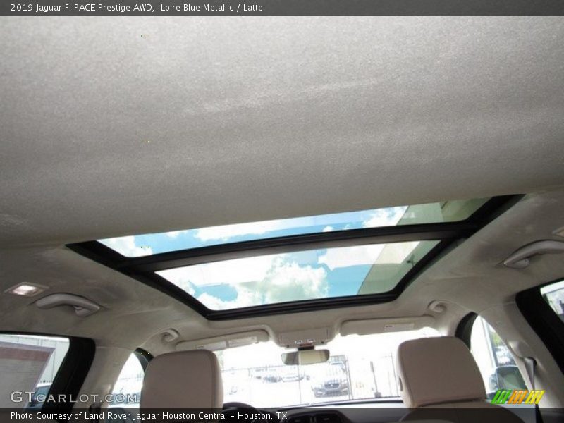 Loire Blue Metallic / Latte 2019 Jaguar F-PACE Prestige AWD