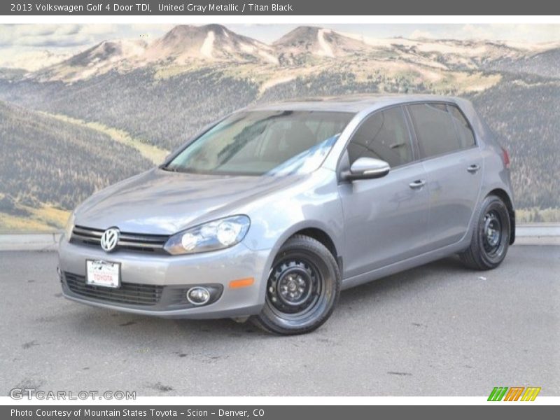 United Gray Metallic / Titan Black 2013 Volkswagen Golf 4 Door TDI