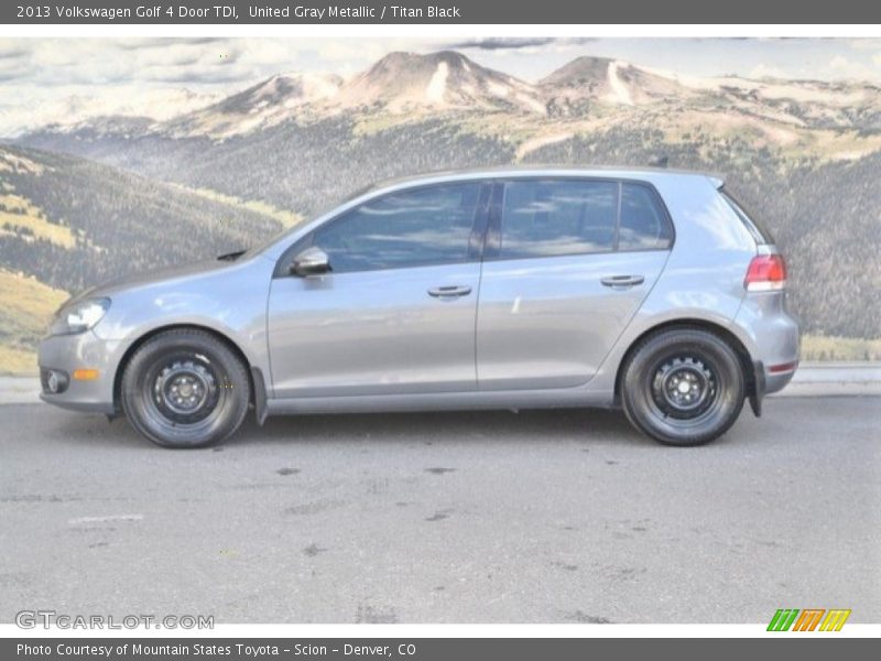 United Gray Metallic / Titan Black 2013 Volkswagen Golf 4 Door TDI