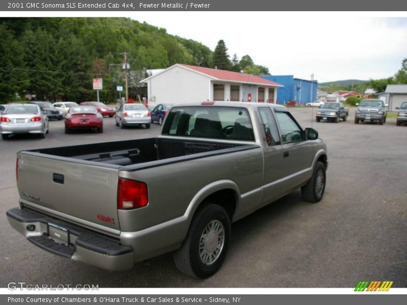 Pewter Metallic / Pewter 2001 GMC Sonoma SLS Extended Cab 4x4