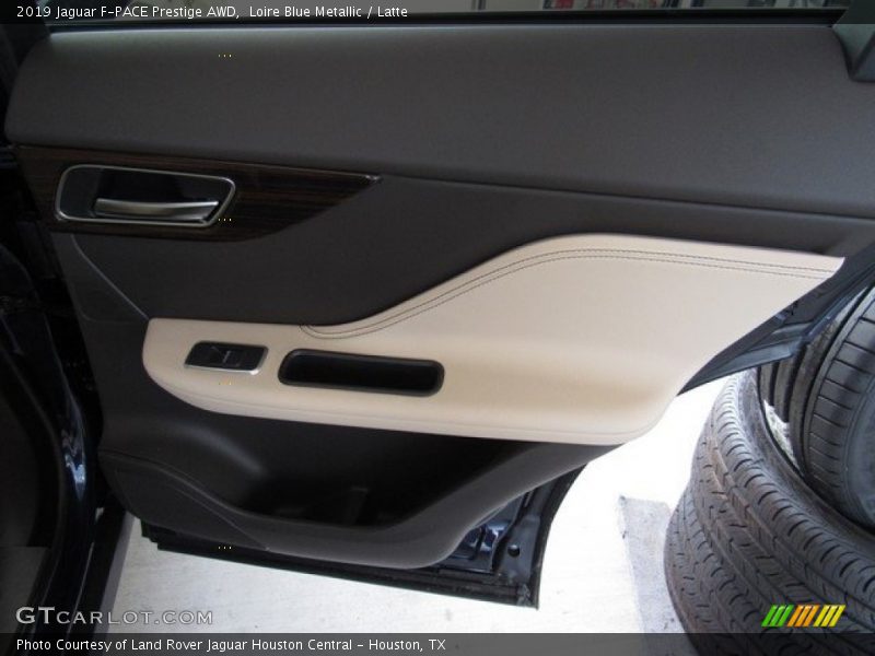 Loire Blue Metallic / Latte 2019 Jaguar F-PACE Prestige AWD