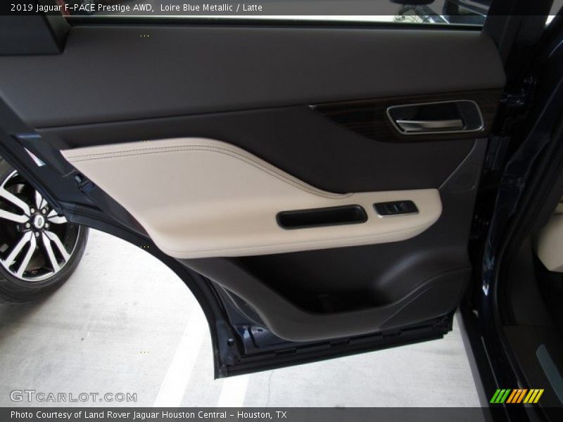 Loire Blue Metallic / Latte 2019 Jaguar F-PACE Prestige AWD