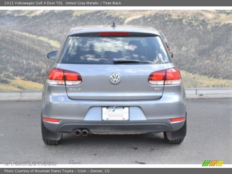 United Gray Metallic / Titan Black 2013 Volkswagen Golf 4 Door TDI