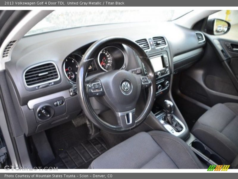 United Gray Metallic / Titan Black 2013 Volkswagen Golf 4 Door TDI