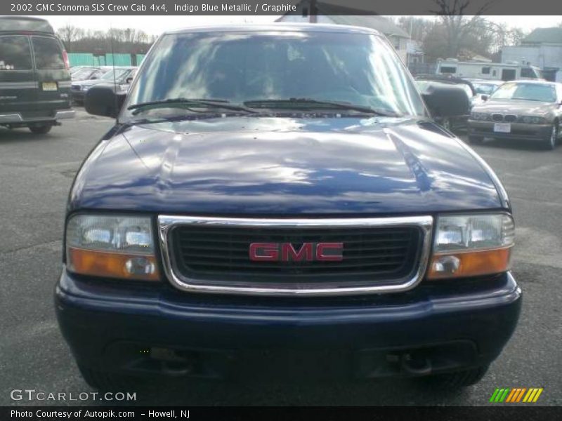Indigo Blue Metallic / Graphite 2002 GMC Sonoma SLS Crew Cab 4x4