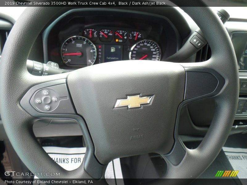 Black / Dark Ash/Jet Black 2019 Chevrolet Silverado 3500HD Work Truck Crew Cab 4x4