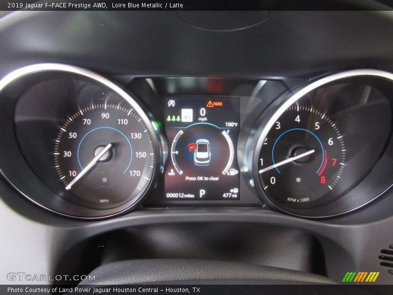 Loire Blue Metallic / Latte 2019 Jaguar F-PACE Prestige AWD