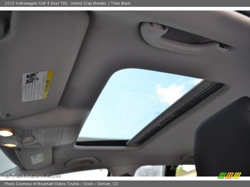 United Gray Metallic / Titan Black 2013 Volkswagen Golf 4 Door TDI