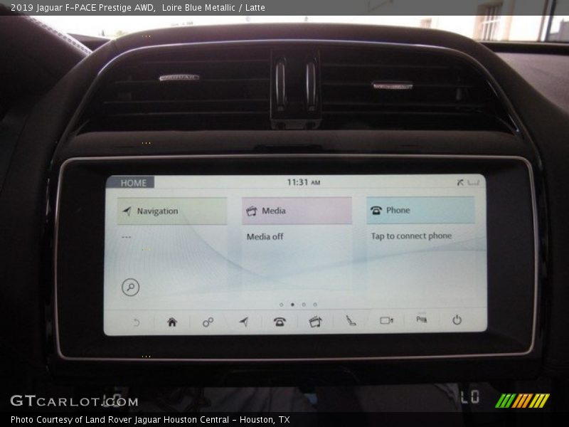 Loire Blue Metallic / Latte 2019 Jaguar F-PACE Prestige AWD