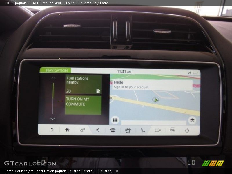 Loire Blue Metallic / Latte 2019 Jaguar F-PACE Prestige AWD