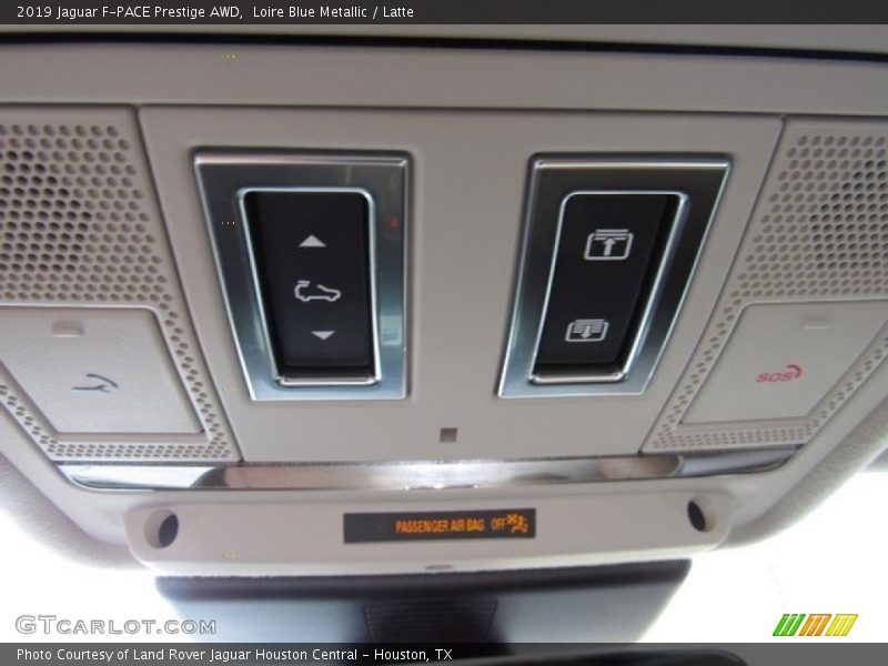 Loire Blue Metallic / Latte 2019 Jaguar F-PACE Prestige AWD