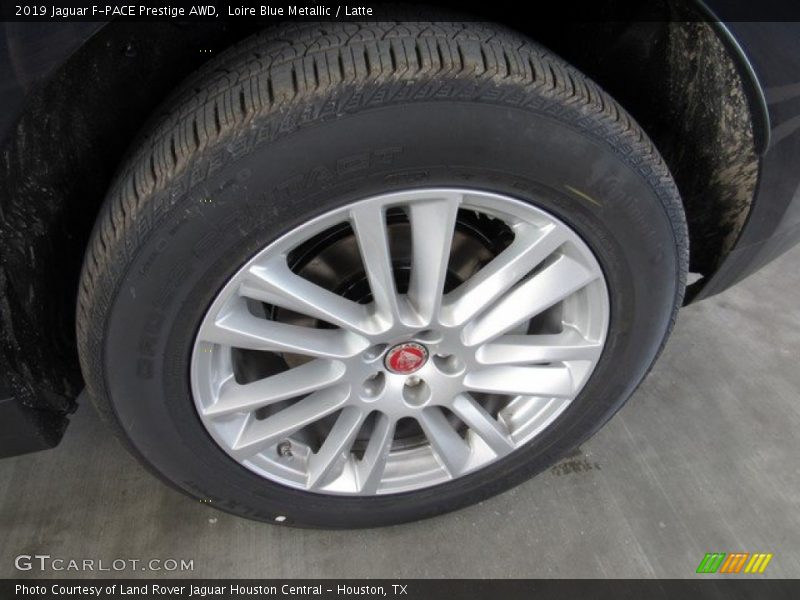 Loire Blue Metallic / Latte 2019 Jaguar F-PACE Prestige AWD
