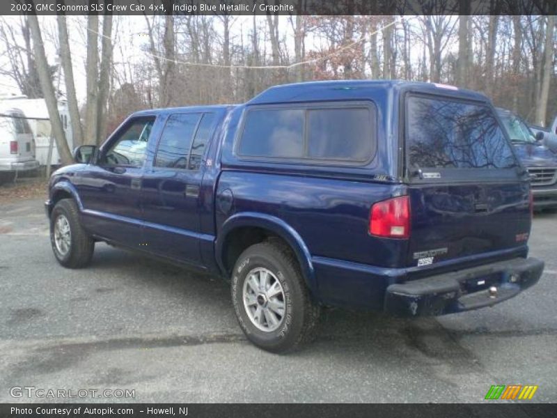 Indigo Blue Metallic / Graphite 2002 GMC Sonoma SLS Crew Cab 4x4