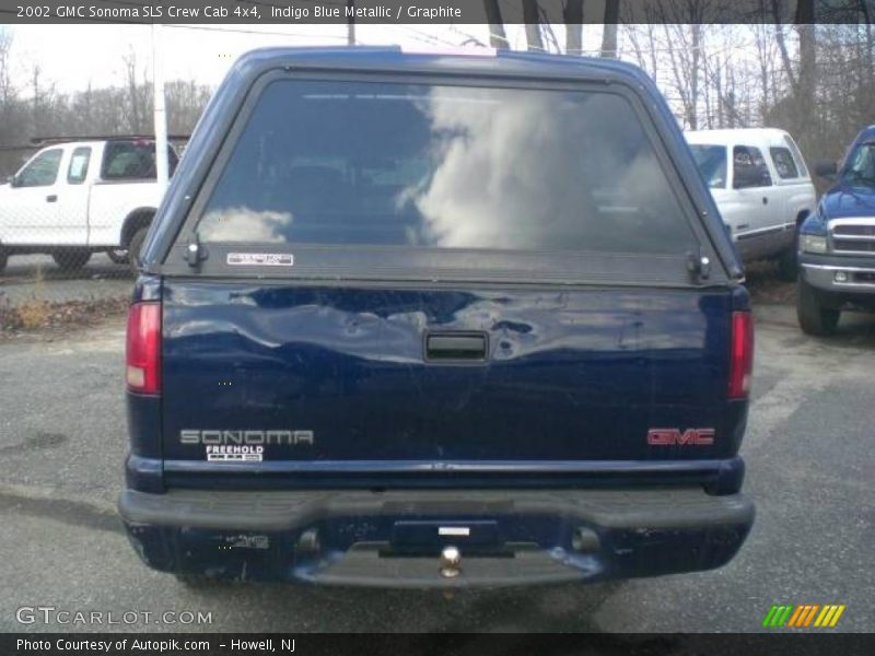 Indigo Blue Metallic / Graphite 2002 GMC Sonoma SLS Crew Cab 4x4