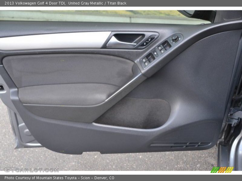 United Gray Metallic / Titan Black 2013 Volkswagen Golf 4 Door TDI