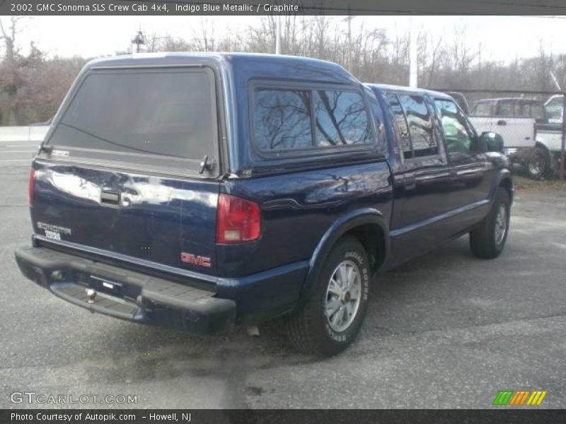 Indigo Blue Metallic / Graphite 2002 GMC Sonoma SLS Crew Cab 4x4