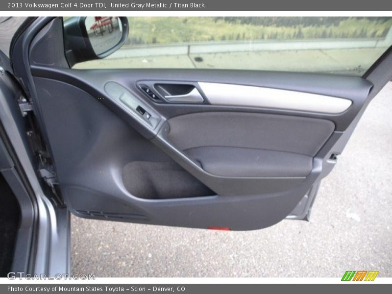 United Gray Metallic / Titan Black 2013 Volkswagen Golf 4 Door TDI