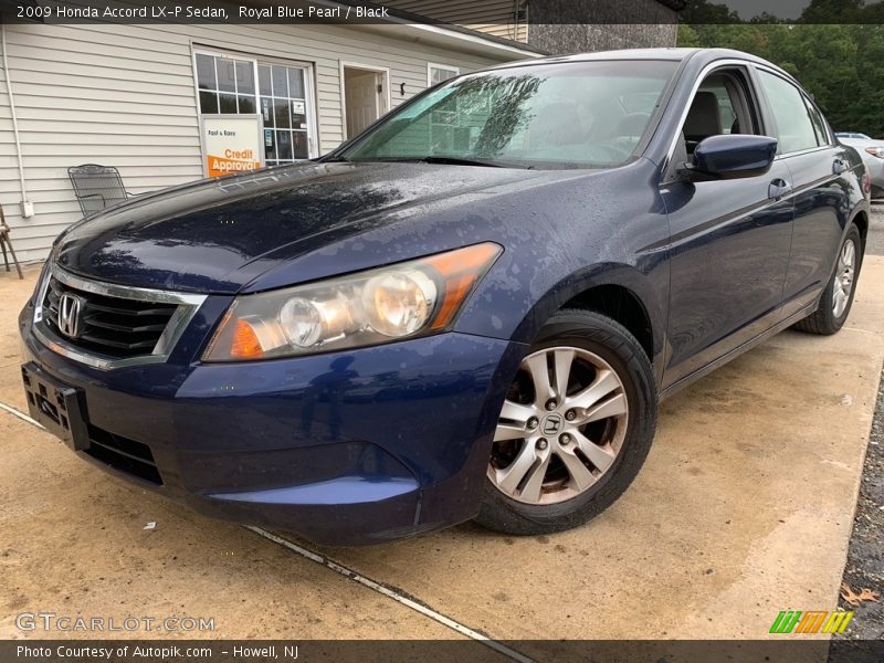 Royal Blue Pearl / Black 2009 Honda Accord LX-P Sedan