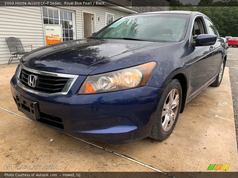 Royal Blue Pearl / Black 2009 Honda Accord LX-P Sedan