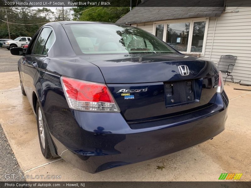 Royal Blue Pearl / Black 2009 Honda Accord LX-P Sedan