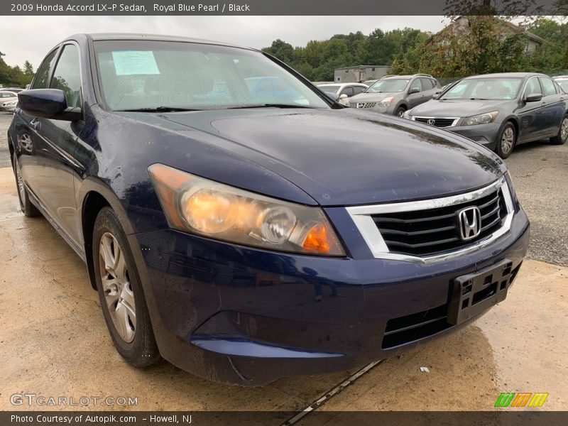 Royal Blue Pearl / Black 2009 Honda Accord LX-P Sedan