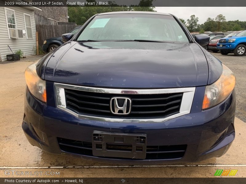 Royal Blue Pearl / Black 2009 Honda Accord LX-P Sedan