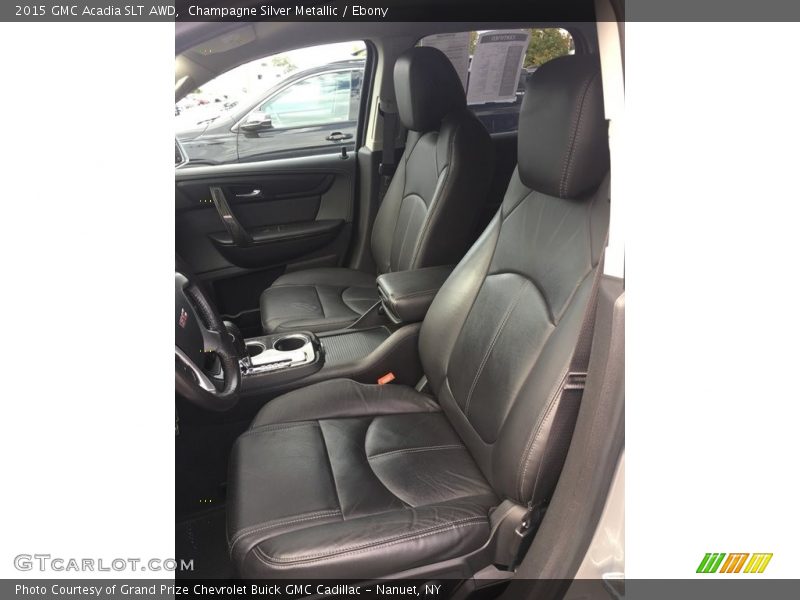 Champagne Silver Metallic / Ebony 2015 GMC Acadia SLT AWD