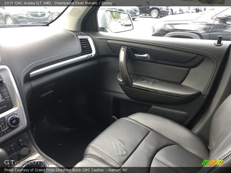 Champagne Silver Metallic / Ebony 2015 GMC Acadia SLT AWD