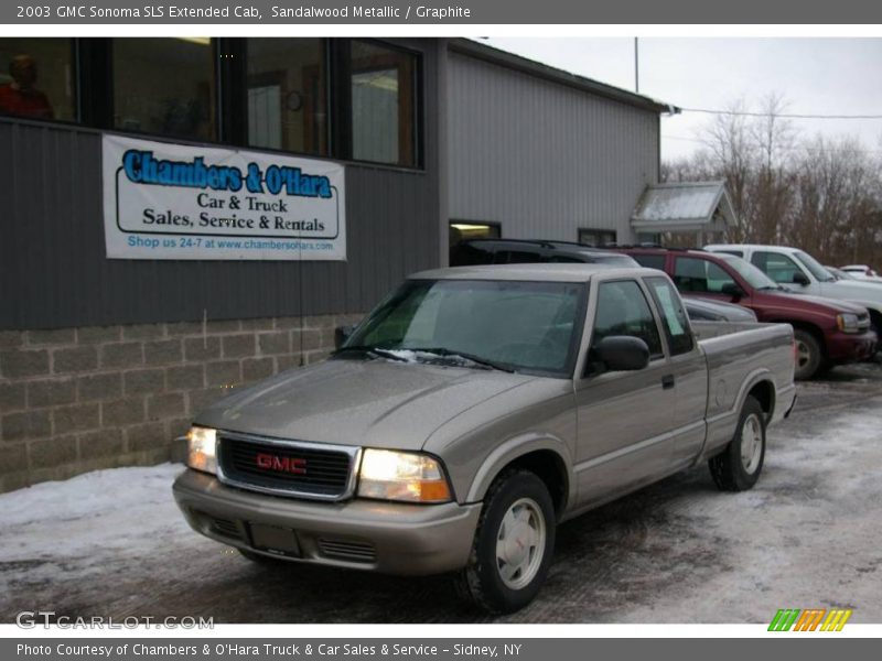 Sandalwood Metallic / Graphite 2003 GMC Sonoma SLS Extended Cab