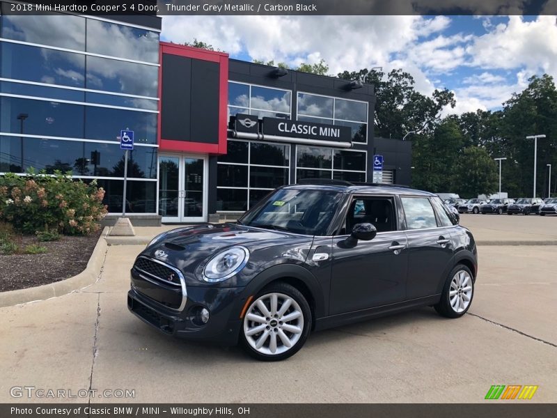 Thunder Grey Metallic / Carbon Black 2018 Mini Hardtop Cooper S 4 Door