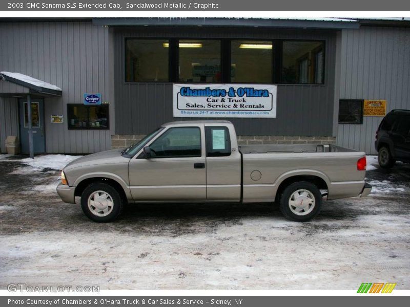 Sandalwood Metallic / Graphite 2003 GMC Sonoma SLS Extended Cab