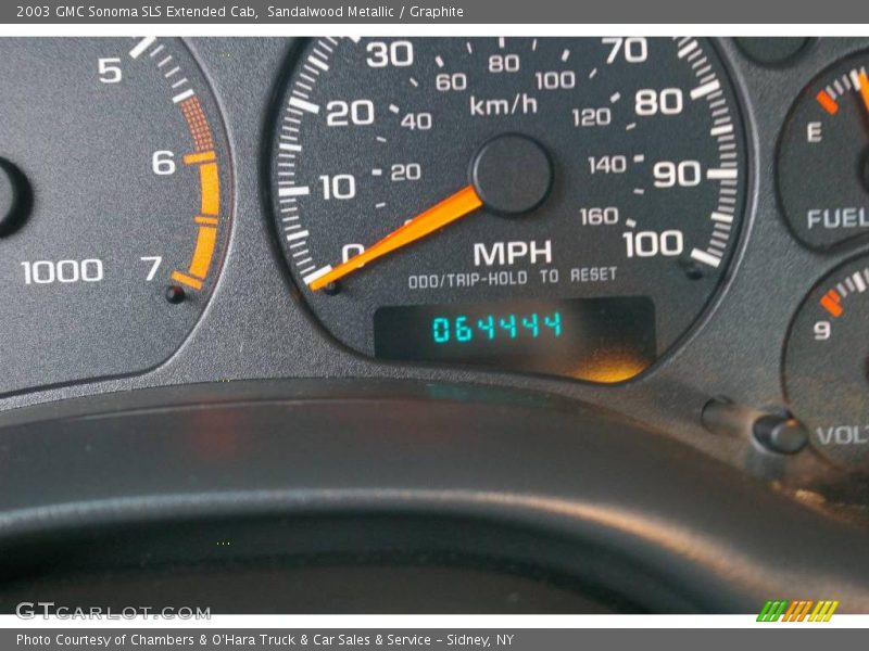 Sandalwood Metallic / Graphite 2003 GMC Sonoma SLS Extended Cab
