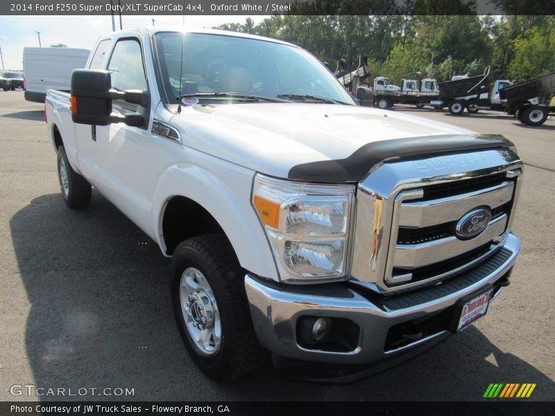 Oxford White / Steel 2014 Ford F250 Super Duty XLT SuperCab 4x4