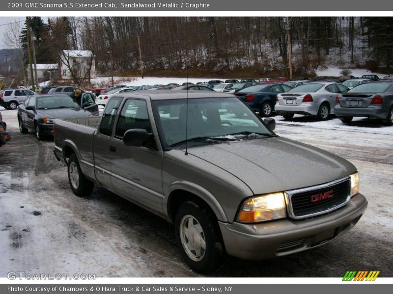 Sandalwood Metallic / Graphite 2003 GMC Sonoma SLS Extended Cab