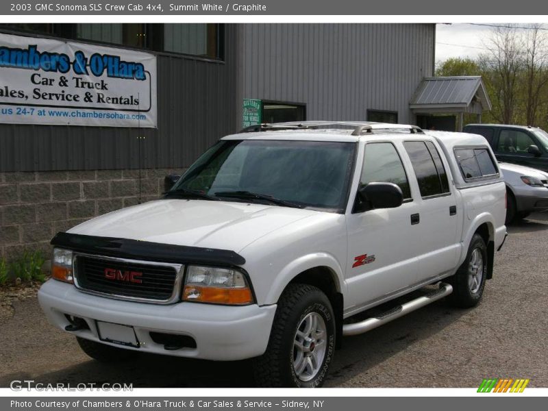 Summit White / Graphite 2003 GMC Sonoma SLS Crew Cab 4x4