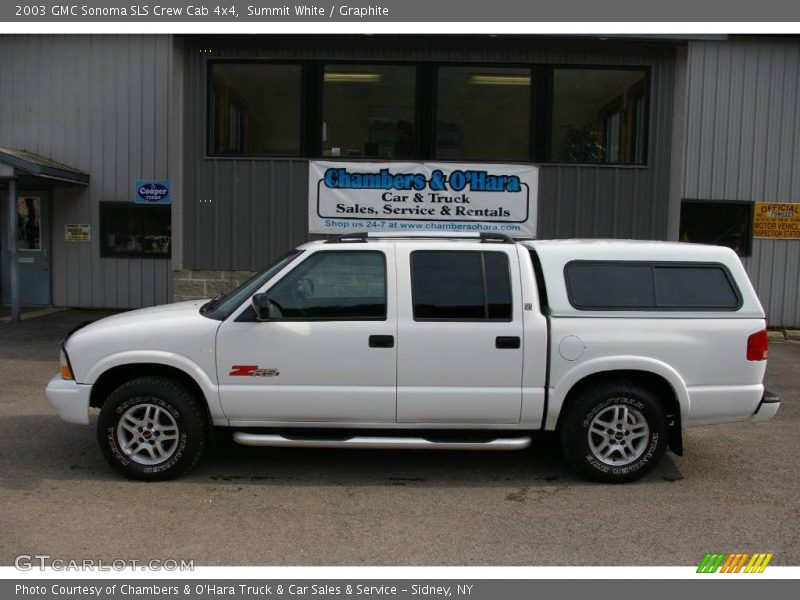 Summit White / Graphite 2003 GMC Sonoma SLS Crew Cab 4x4