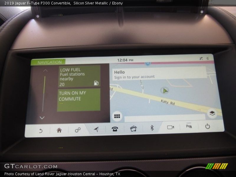 Navigation of 2019 F-Type P300 Convertible