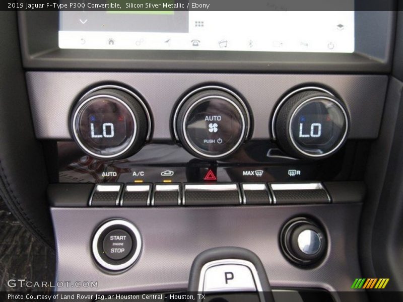 Controls of 2019 F-Type P300 Convertible