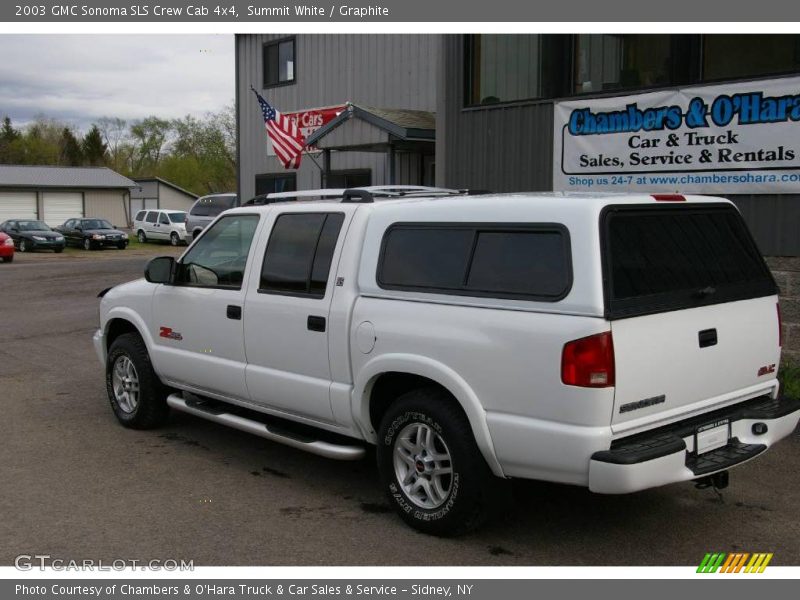 Summit White / Graphite 2003 GMC Sonoma SLS Crew Cab 4x4