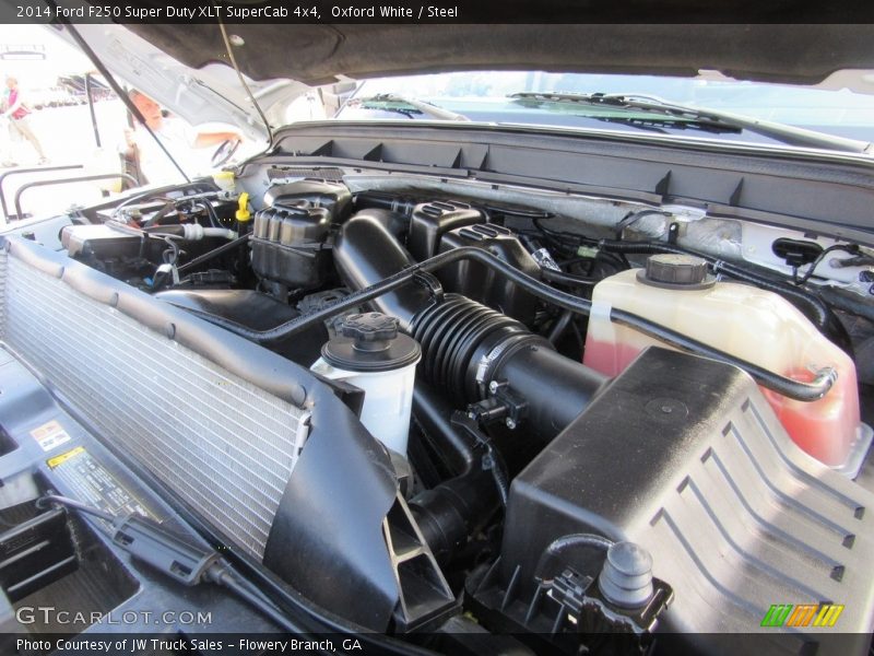 Oxford White / Steel 2014 Ford F250 Super Duty XLT SuperCab 4x4
