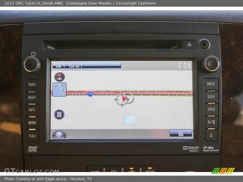 Champagne Silver Metallic / Cocoa/Light Cashmere 2013 GMC Yukon XL Denali AWD