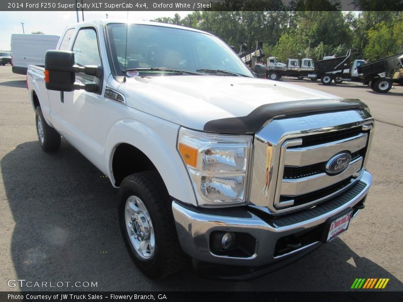 Oxford White / Steel 2014 Ford F250 Super Duty XLT SuperCab 4x4