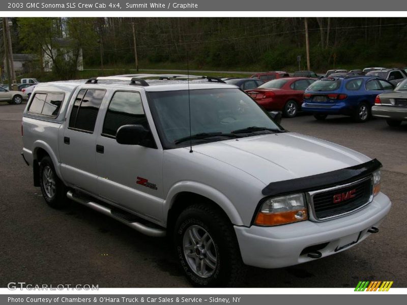 Summit White / Graphite 2003 GMC Sonoma SLS Crew Cab 4x4