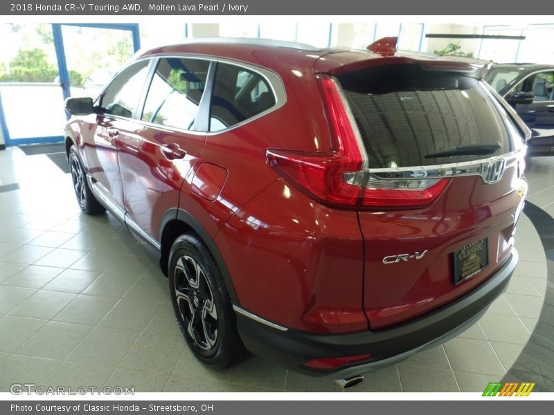 Molten Lava Pearl / Ivory 2018 Honda CR-V Touring AWD