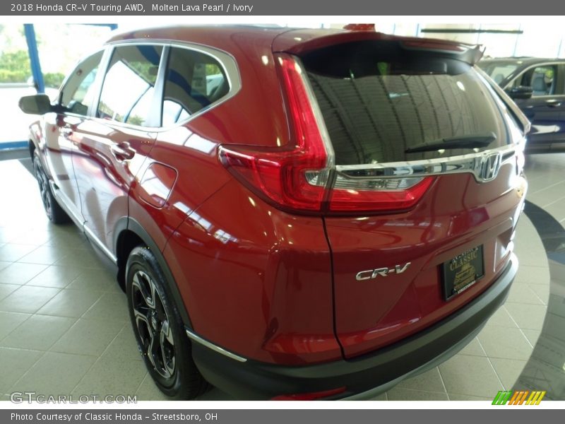 Molten Lava Pearl / Ivory 2018 Honda CR-V Touring AWD