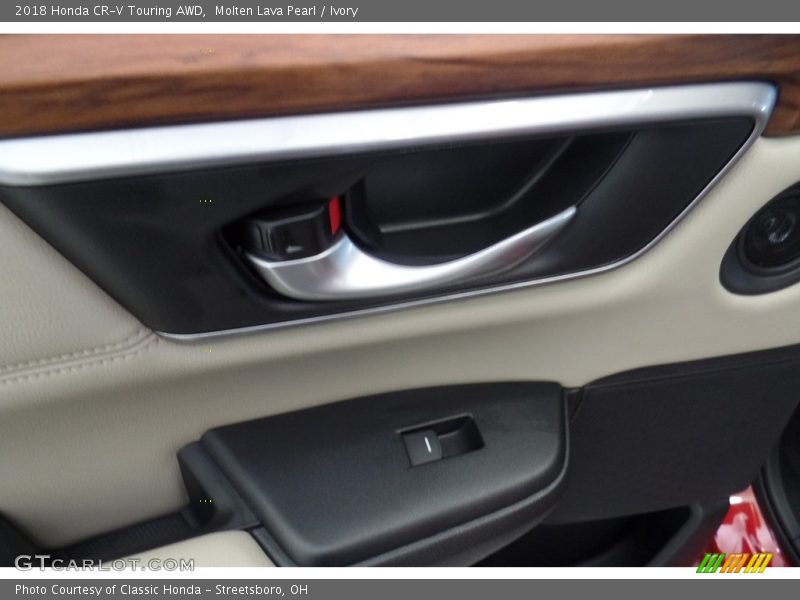 Molten Lava Pearl / Ivory 2018 Honda CR-V Touring AWD